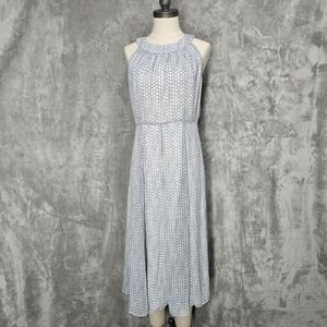 Tommy Hilfiger Womens Gray Halter Midi Dress Sleeveless Summer Casual Med or‎ Lg